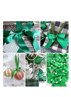MARKQ Green Satin Ribbon, 38mm x 25yd Fabric Polyester Ribbon for Gift Wrapping, Party Favors, Wedding Decorations, Bow Making, Bouquets, Sewing Projects & Craft Supplies  - Image 5