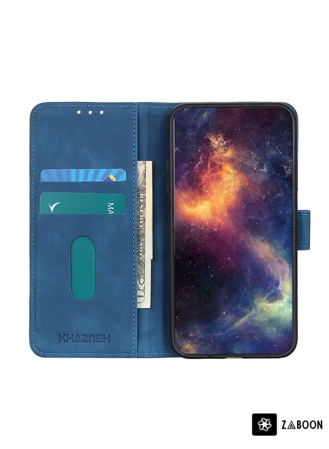 Zaboon Protective Case For Nokia C12 4G KHAZNEH Retro Texture Flip Leather - Image 4