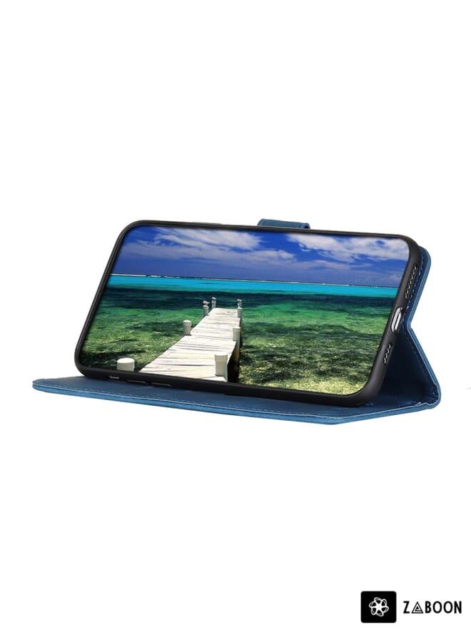 Zaboon Protective Case For Nokia C12 4G KHAZNEH Retro Texture Flip Leather - Image 5