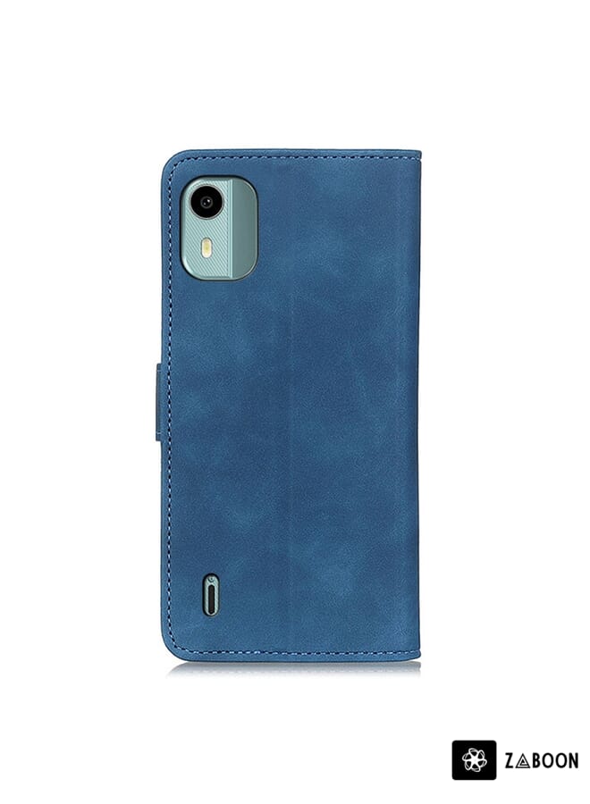 Zaboon Protective Case For Nokia C12 4G KHAZNEH Retro Texture Flip Leather - Image 3