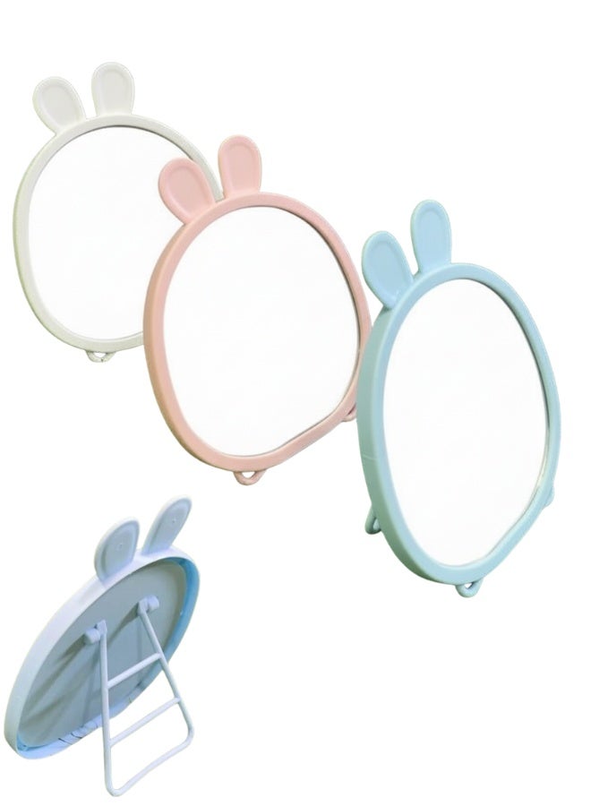 Magnifying Makeup Mirror with Stand – Countertop & Bathroom Vanity Mirror for Dressing Table, Barber & Salon Use, Cartoon Shaped, Natural View Reflection, Portable & Adjustable - Image 1