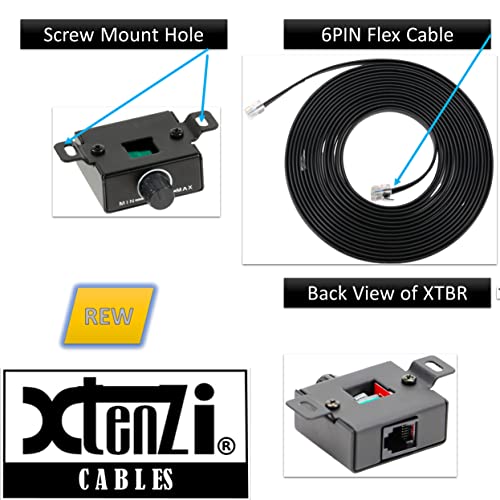Xtenzi Amplifier Bass Volume Knob Control Remote XTBR5-BL Compatible with Select Infinity JBL RBC BassPro - Image 3