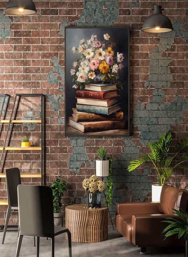 xackcme Book Paint by Numbers for Adults - Paint by Number Flowers on Canvas Without Frame, DIY Vintage Oil Painting for Gift Home Wall Decor (16x20 inch) - Image 5