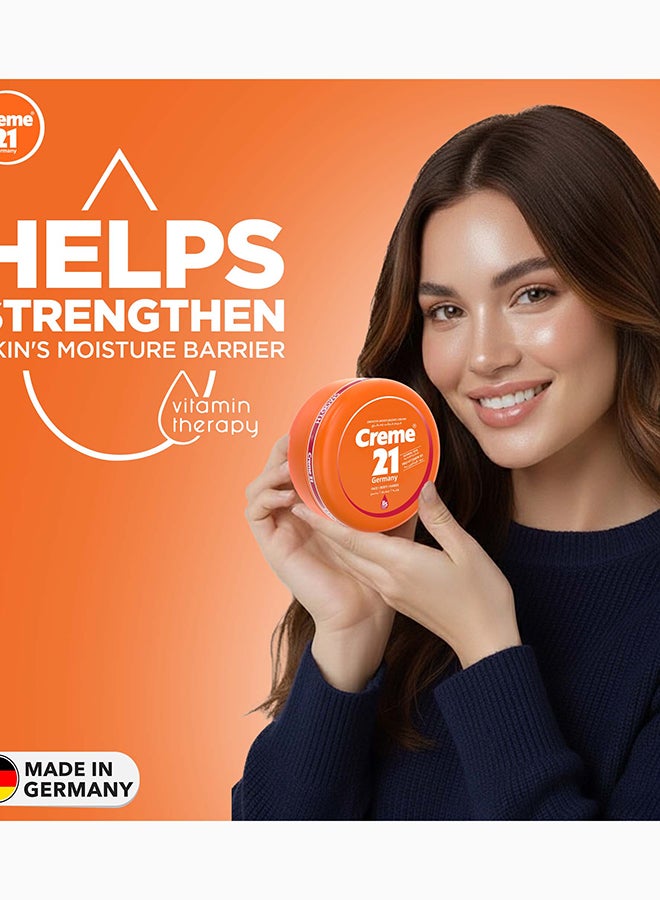 Creme 21 Smooth Moisturizing Cream | Face, Body & Hand Moisturizer with Pro Vitamin B5 | Restores Skin's Natural Moisture | Lighweight & Non Sticky | Suitable for Normal Skin | Made in Germany - Image 4