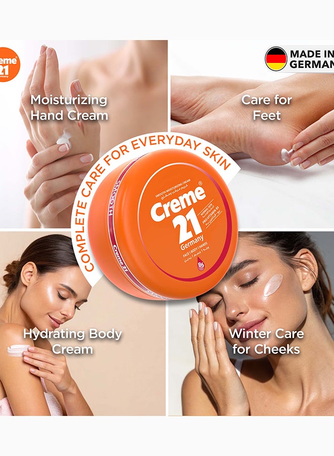 Creme 21 Smooth Moisturizing Cream | Face, Body & Hand Moisturizer with Pro Vitamin B5 | Restores Skin's Natural Moisture | Lighweight & Non Sticky | Suitable for Normal Skin | Made in Germany - Image 5
