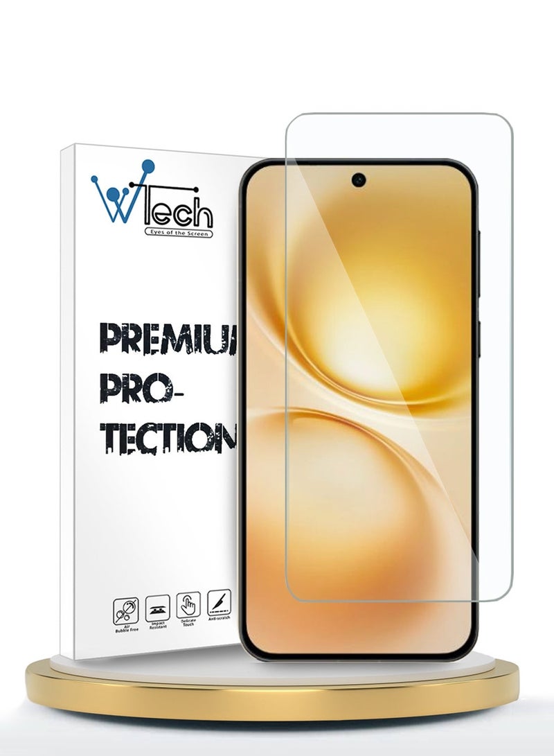 Wtech vivo X200 FE 5G 2025 Soft Silicone Carbon Fiber Magsafe Protective Back Case Cover (MCFPSN) - Grey & vivo X200 FE 5G 2025 WTech Premium Series Curved Edges 9H 2.5D Tempered Glass Screen Protector (MSG9CN) - Clear Bundle - Image 3