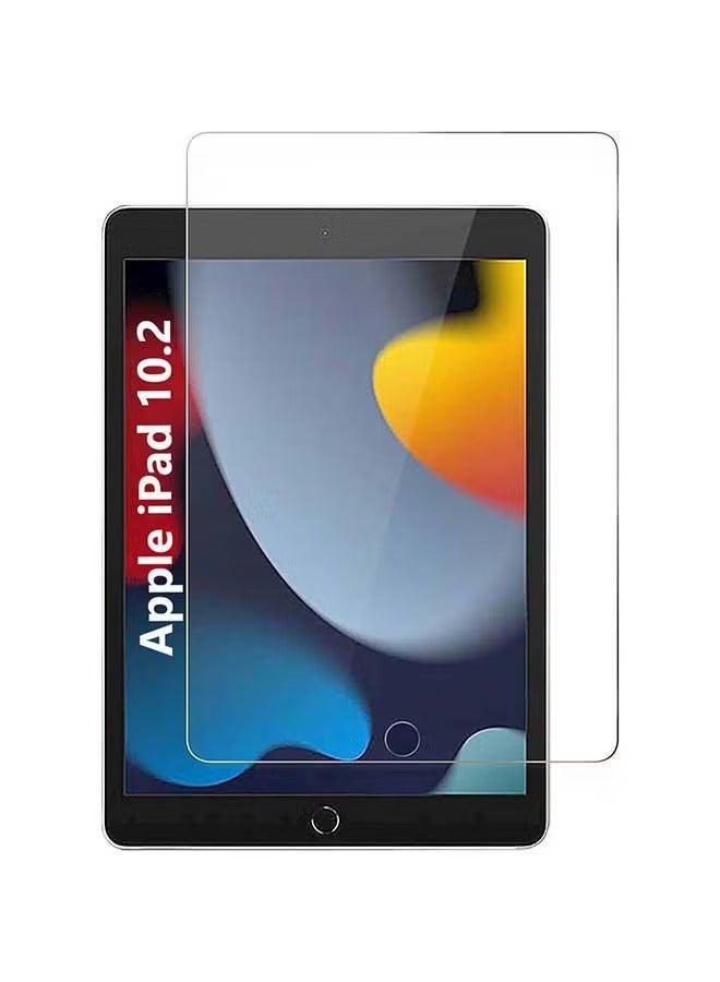 واقي شاشة من الزجاج المقوى لجهاز Apple iPad (2019) مقاس 10.2 بوصة شفاف - Image 2