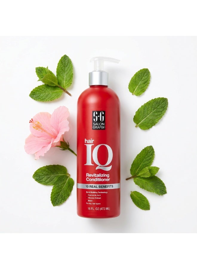 Salon Grafix SGX NYC Salon Grafix Hair IQ Revitalizing Conditioner 473ml | Nourishing Hair Conditioner for Dry & Damaged Hair | Smoothness, Softness & Shine | Suitable for All Hair Types - Image 3