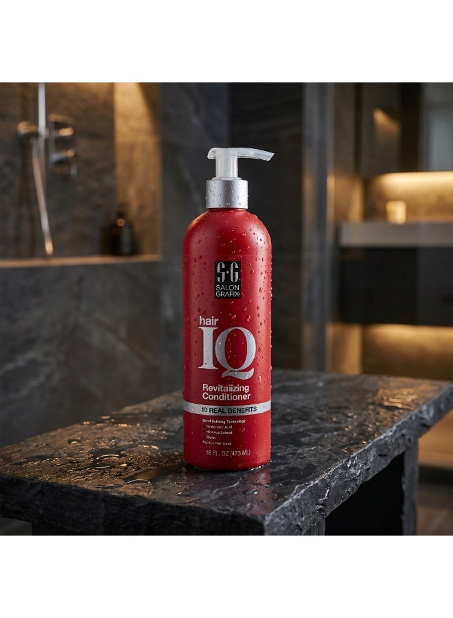 Salon Grafix SGX NYC Salon Grafix Hair IQ Revitalizing Conditioner 473ml | Nourishing Hair Conditioner for Dry & Damaged Hair | Smoothness, Softness & Shine | Suitable for All Hair Types - Image 4
