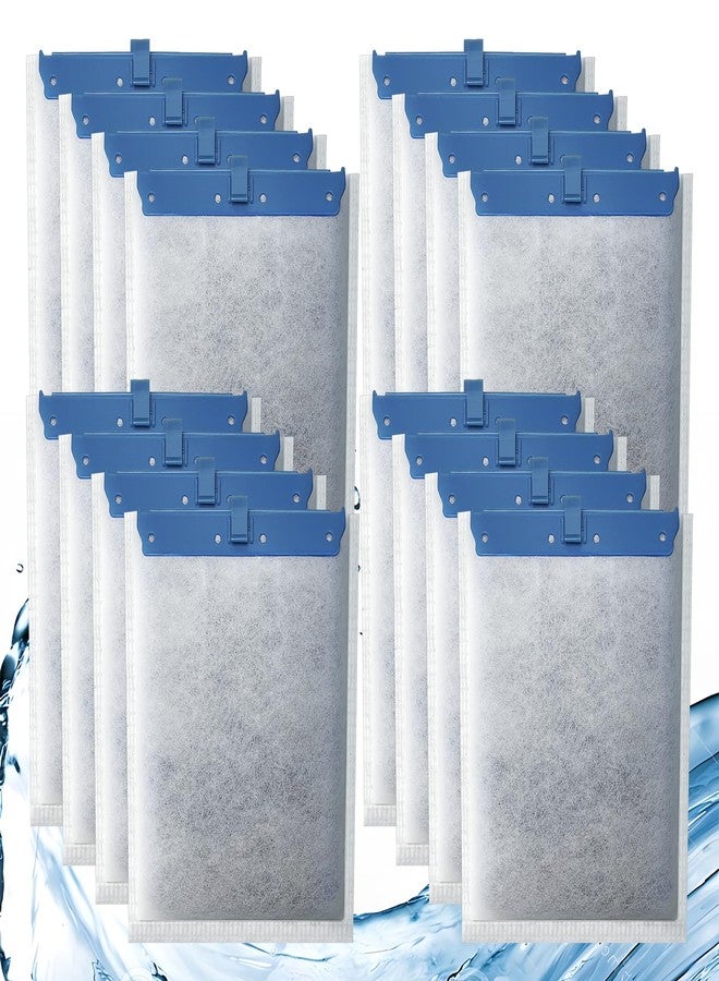 Pryitier 16 Pack Filter Cartridge Compatible with Whisper Filters 20i,40i/IQ20,30,45,60/PF20,30,40,60 and ReptoFilter, Large Aquarium Replacement Filter Cartridges for Fish Tank - Image 1