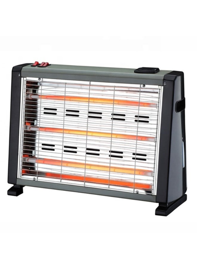 Luxgen Quartz Heater with Humidifier Electric Room Heater Offering Triple Quartz Tubes 1500W Heat Settings Safety Tip Over Protection Ideal for Cozy Warm Indoor Spaces During Cold Winters - Image 1