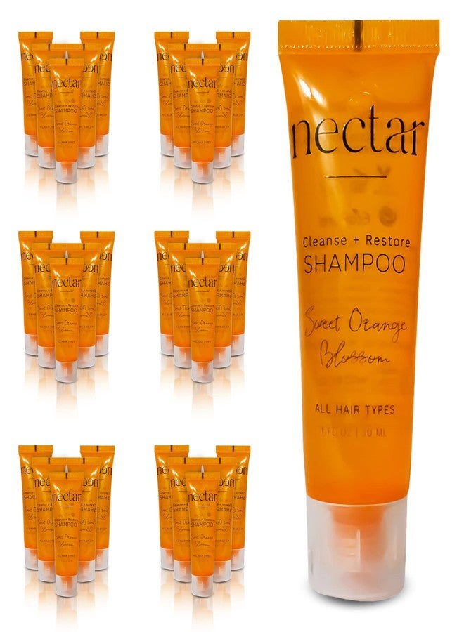 World Amenities Nectar Bulk Shampoo | 50 Count, 1 oz | Sweet Orange Blossom, Mini Travel Size Toiletries (100% Recyclable Tube with Flip Top Cap), Airbnb Rentals, Suitable for All Hair Types - Image 1