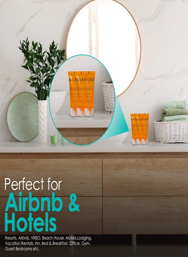World Amenities Nectar Bulk Shampoo | 50 Count, 1 oz | Sweet Orange Blossom, Mini Travel Size Toiletries (100% Recyclable Tube with Flip Top Cap), Airbnb Rentals, Suitable for All Hair Types - Image 5