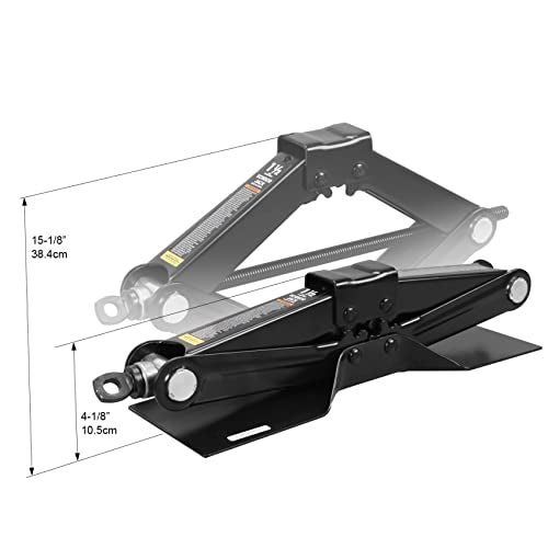 Big RED AT10152BR Torin Steel Scissor Lift Jack Car Kit, 1.5 Ton (3,000 lb) Capacity, Black - Image 4