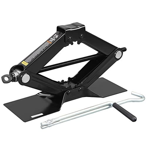 Big RED AT10152BR Torin Steel Scissor Lift Jack Car Kit, 1.5 Ton (3,000 lb) Capacity, Black - Image 1