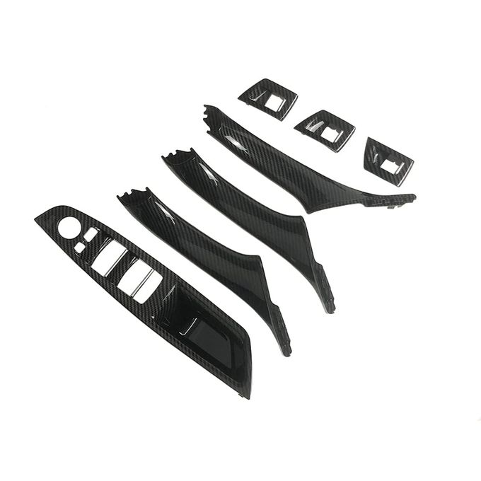 CHUANGHUI Car Door Handle Cover for BMW 5 Series F10 20112016 Interior Door Handles Replace Trim Cover 520i 528i 530i 535d 535i 550i Carbon Fiber Color