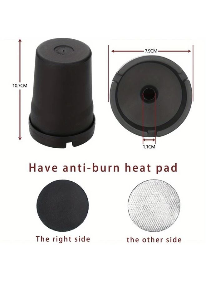 Portable Smokeless Ashtray With Lid 1pc Black For Car Home Office - Image 3