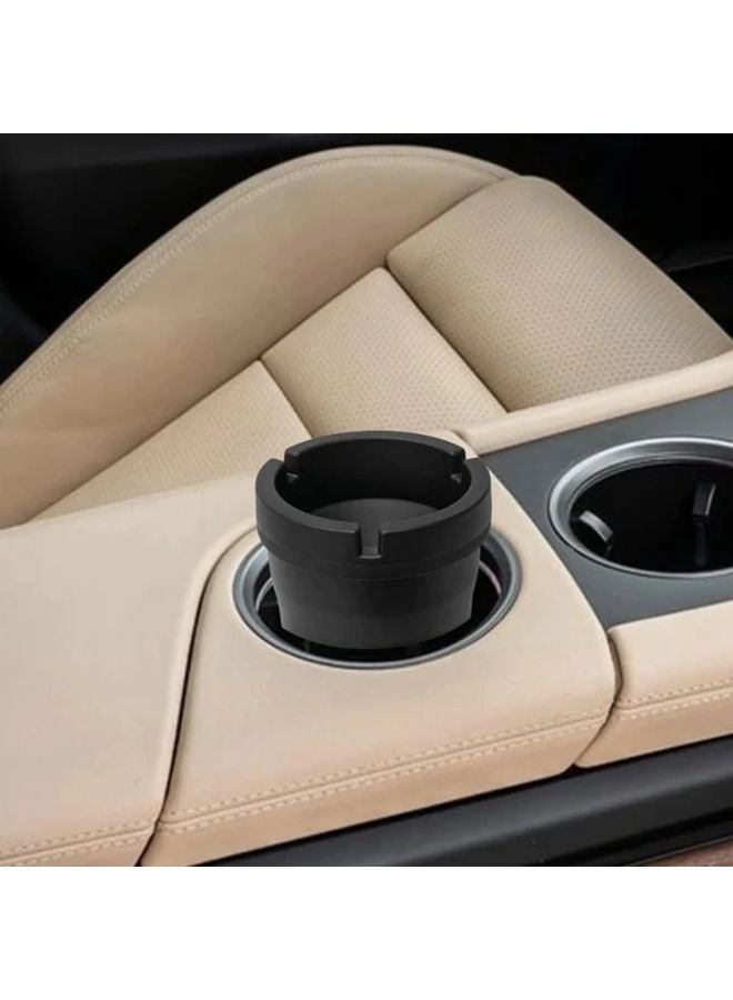 Portable Smokeless Ashtray With Lid 1pc Black For Car Home Office - Image 4