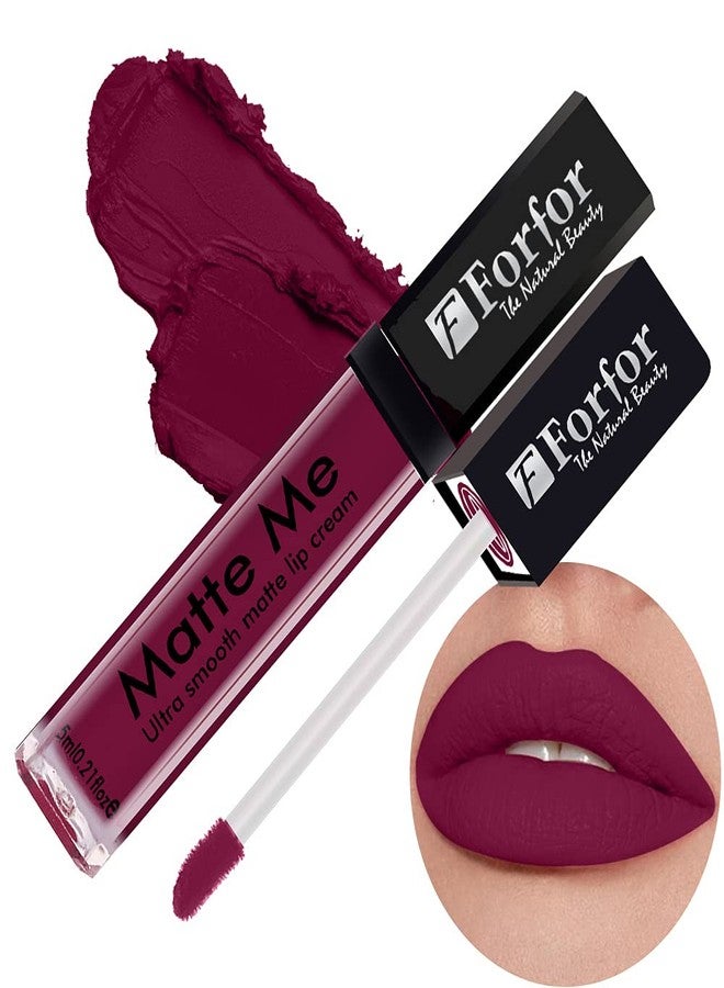 فور فور FORFOR® Forever Matte Long Lasting | Waterproof | Liquid Matte Lip Color Combo of 3 (Maron Mon Maroon, Carnation Pink, Angel Red) - Image 2