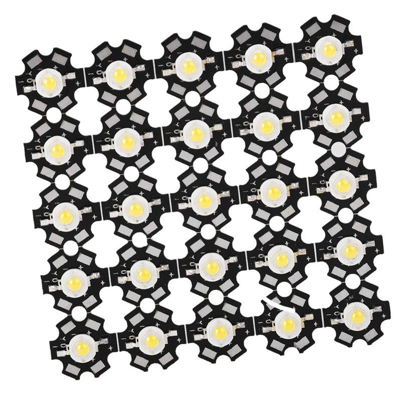 حبيبات ضوء LED: بيضاء مثبتة على لوحة، عالية الإضاءة، منخفضة استهلاك الطاقة، طول عمر طويل - ركيزة ألومنيوم متينة، شريحة متكاملة خالية من الوميض للانارة المرورية، المناظر الطبيعية، والإضاءة الداخلية - Image 1