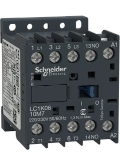 Schneider 3 pole Tesys K Kontaktor 6a Ac3 2.2kw 1na 220vac Lc1k0610m7 