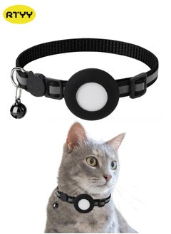 RTYY Airtag Cat Collar with Bell Adjustable Breakaway Kitten Collars, Reflective Strip Puppy Small Pet Collar  - Image 1