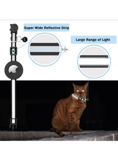 RTYY Airtag Cat Collar with Bell Adjustable Breakaway Kitten Collars, Reflective Strip Puppy Small Pet Collar  - Image 5