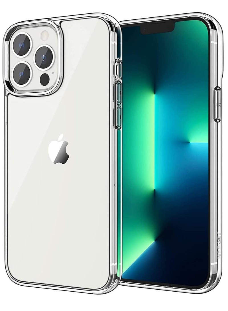 جي تيك حافظة لهاتف آيفون 13 برو مقاس 6.1 بوصة غير صفراء مقاومة للصدمات غطاء خلفي شفاف مضاد للخدش - Image 1