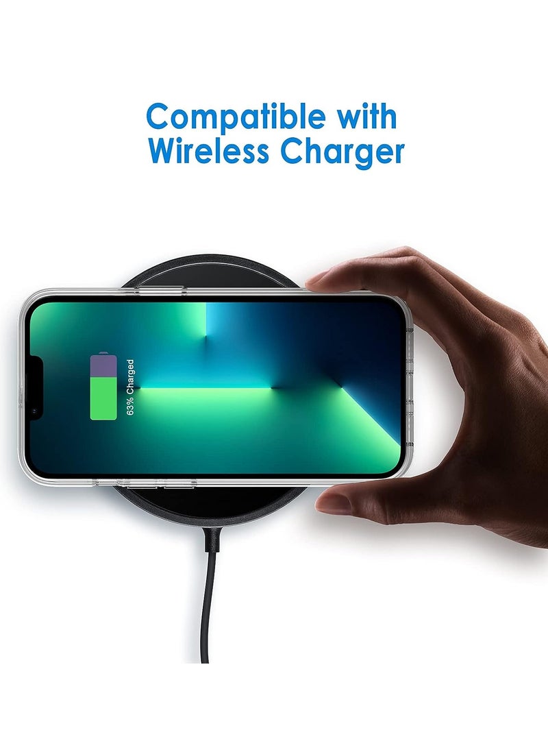 جي تيك حافظة لهاتف آيفون 13 برو مقاس 6.1 بوصة غير صفراء مقاومة للصدمات غطاء خلفي شفاف مضاد للخدش - Image 3