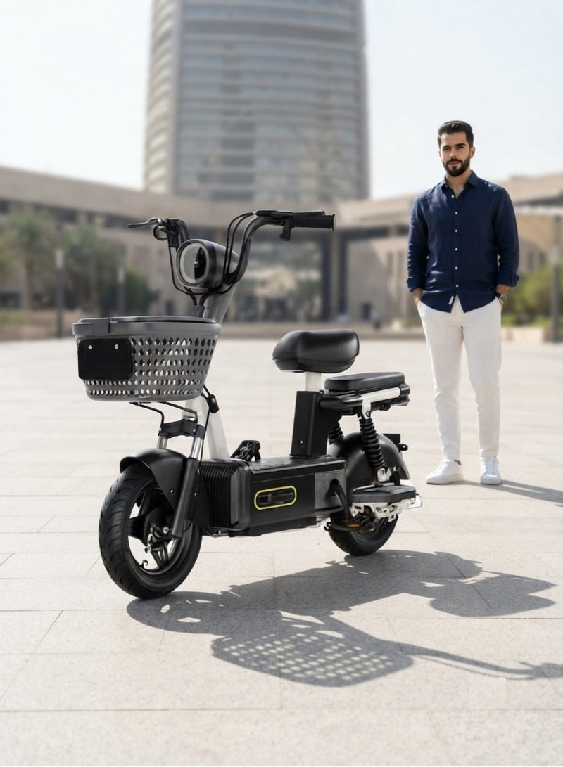 High-Performance 48V Electric Scooter – 150W Motor, 3-Speed Modes, 35 km/h Top Speed & Up to 40 km Range | 100kg Capacity & Anti-Slip Tires - Image 3