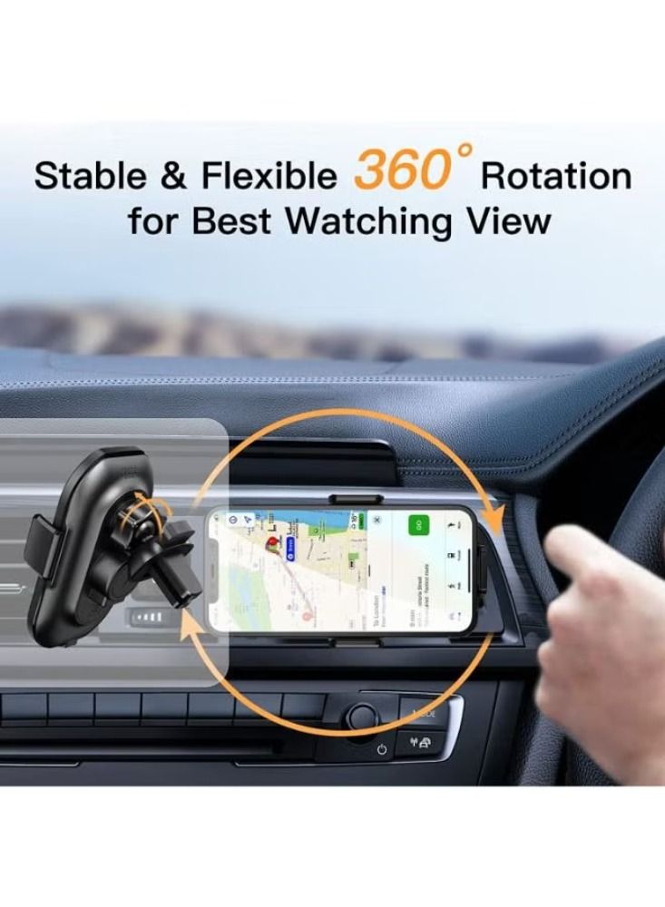Dream Zone Wireless Car Mount Qi Fast Charging Auto Clamping Cell Phone Holders - Image 3