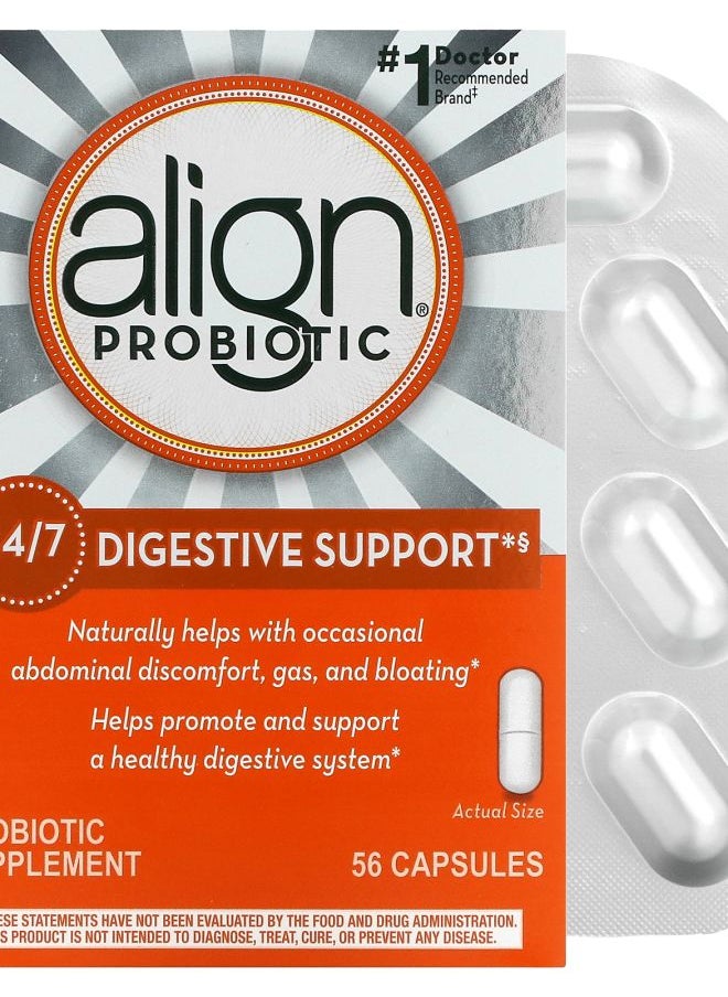 Align Probiotics 24/7 Digestive Support Probiotic Supplement 56 Capsules 