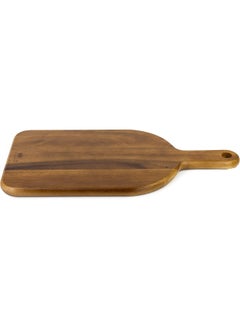 Billi Acacia Wood Cutting Board with Handle for Kitchen Wooden Chopping Board Countertop for Kitchen Paddle Cutting Board for Meat Bread Serving Tray Board Charcuterie Board Cutting Board