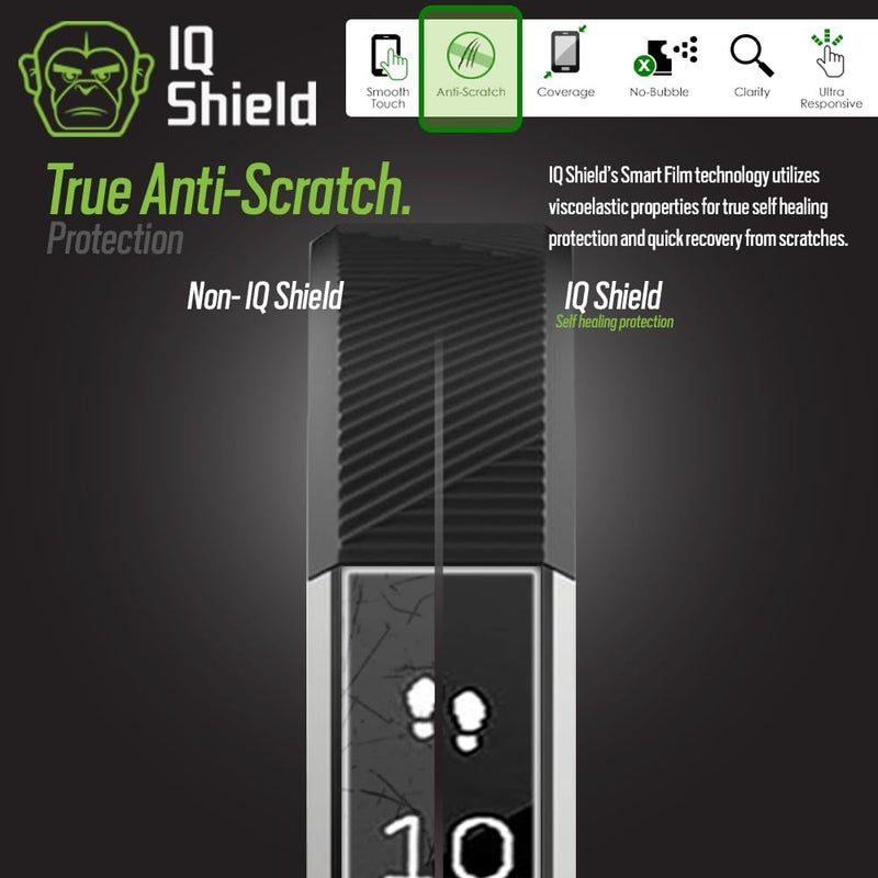IQShield Screen Protector Compatible with Fitbit Alta HR (2017 Alta 2016 Ace 2018)(6-Pack) Anti-Bubble Clear TPU Film - Image 5