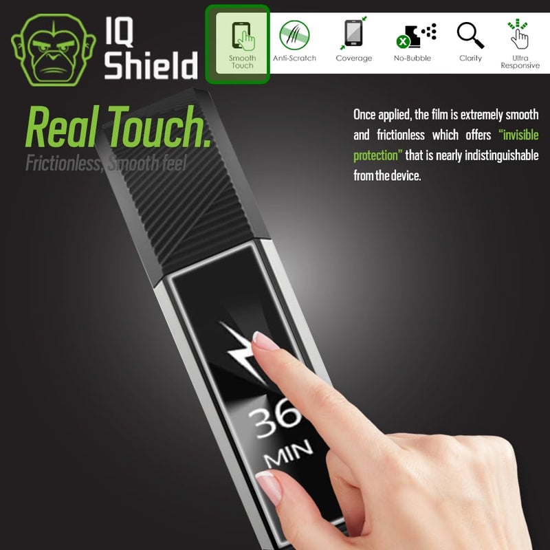 IQShield Screen Protector Compatible with Fitbit Alta HR (2017 Alta 2016 Ace 2018)(6-Pack) Anti-Bubble Clear TPU Film - Image 4