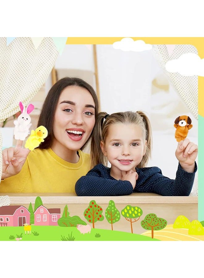 Miaopen 20Pcs Finger Puppets Set - Soft Plush Animals Finger Puppet Toys for Kids, Mini Plush Figures Toy Assortment for Boys & Girls, Party Favors for Shows, Playtime, Schools - Image 4