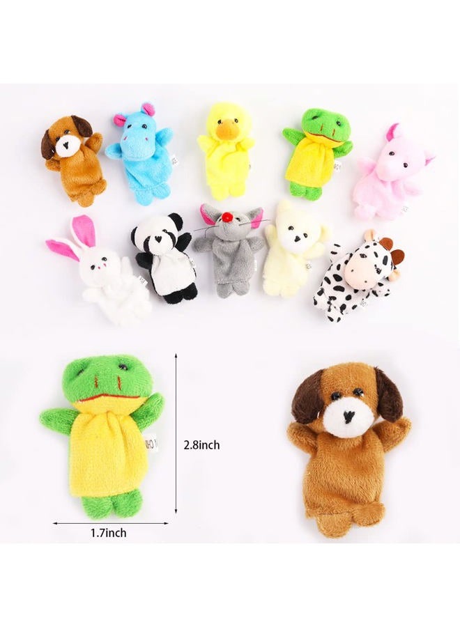 Miaopen 20Pcs Finger Puppets Set - Soft Plush Animals Finger Puppet Toys for Kids, Mini Plush Figures Toy Assortment for Boys & Girls, Party Favors for Shows, Playtime, Schools - Image 2