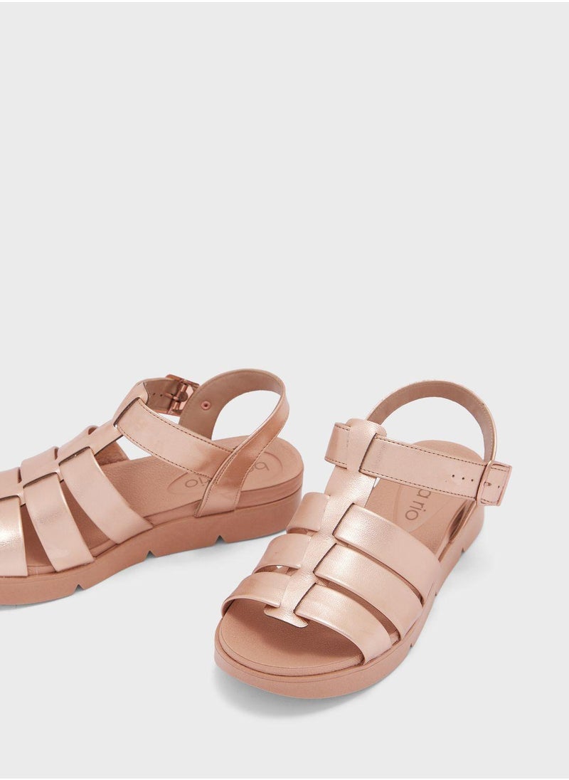 Beira Rio Freya Ankle Strap Flat Sandals  - Image 4