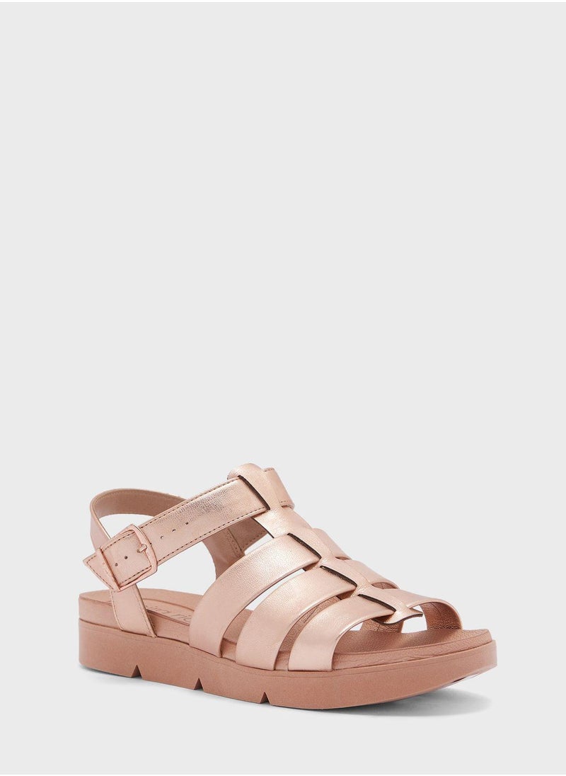Beira Rio Freya Ankle Strap Flat Sandals  - Image 2