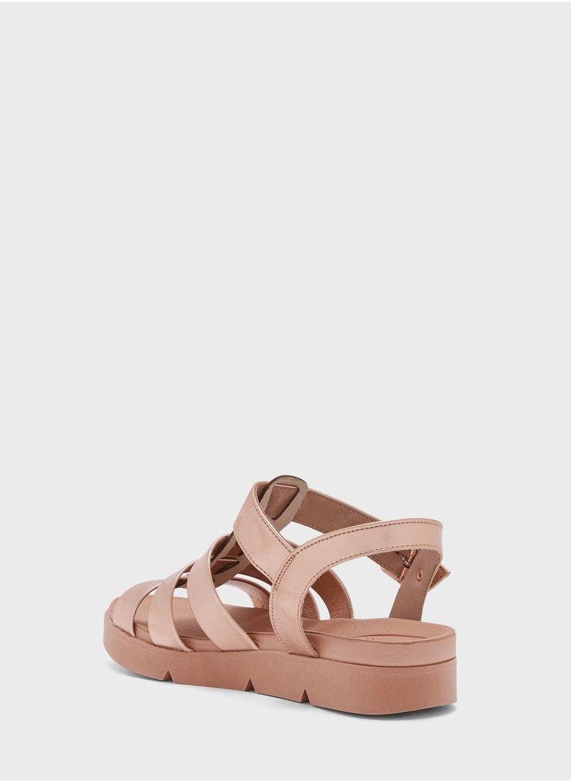 Beira Rio Freya Ankle Strap Flat Sandals  - Image 3