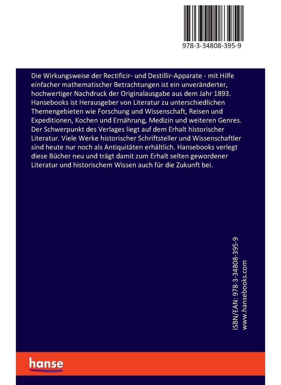 Die Wirkungsweise der Rectificir- und Destillir-Apparate: mit Hilfe einfacher mathematischer Betrachtungen  - Image 2