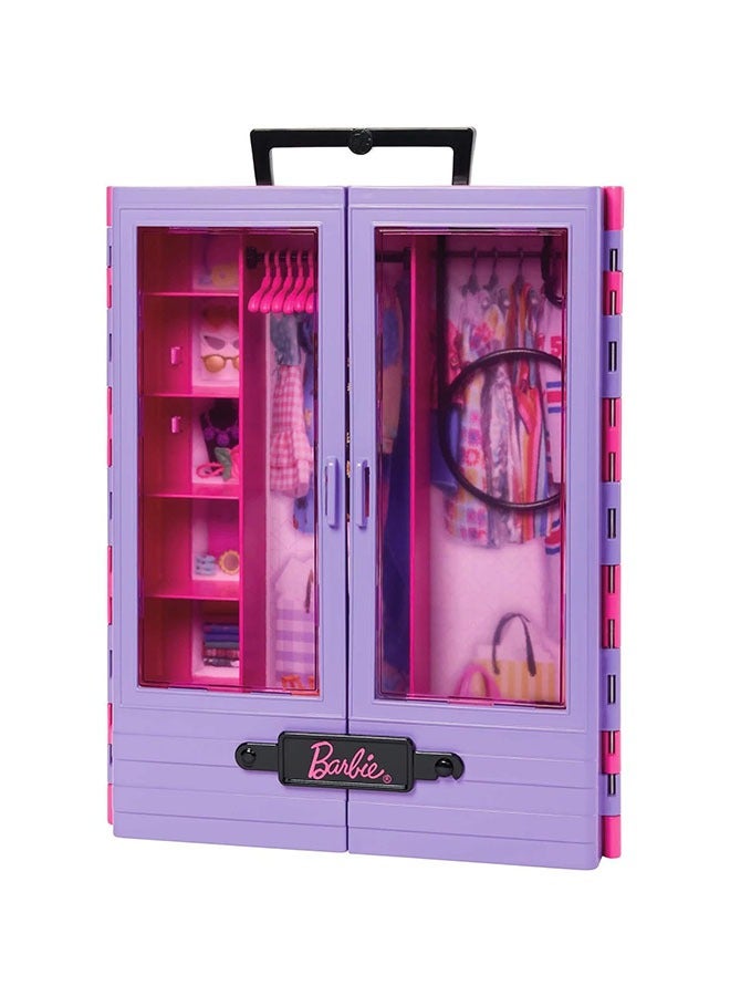 Barbie Ultimate Closet Wardrobe with Over 15 Clothes and Accessories Set with 1 Doll, Gift for Children, Toys from 3 Years, HJL66 - Image 4