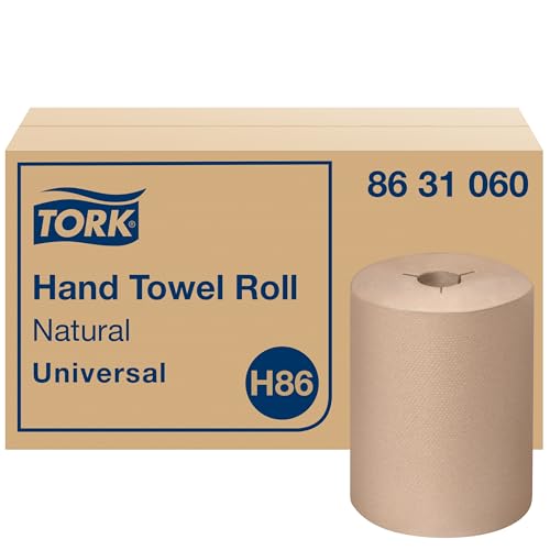 Tork Paper Towel Roll Natural H86 Universal for Mini Dispensers 6 Rolls x 550 ft 8631060 - Image 2