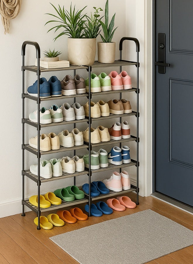 RACK STORE Double Side 6-Tier Shoe Rack - Image 3