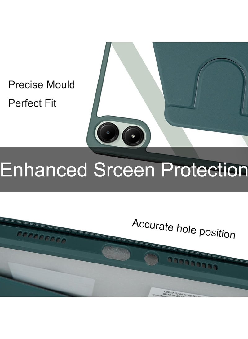 عام حافظة Xiaomi Redmi Pad Pro/Xiaomi Poco Pad جلدية 【مع فتحة قلم】 【حامل دوار】 【مقاومة للخدش】 حافظة Xiaomi Redmi Pad Pro من جلد البولي يوريثان + حافظة أكريليك - Image 5