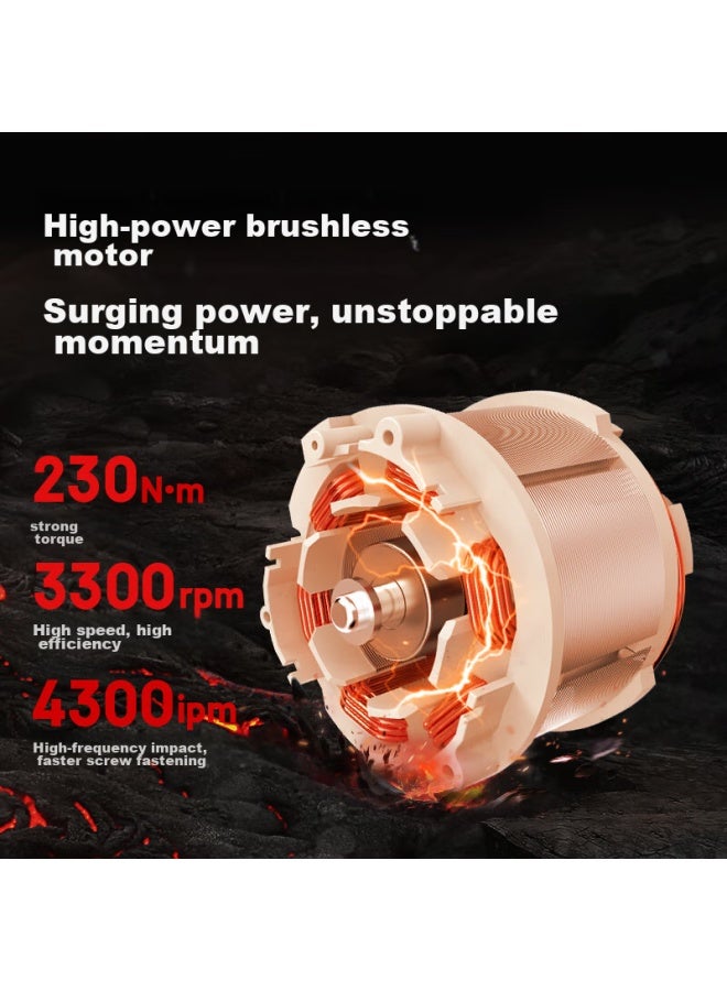 KEN Ruiqi 20v Brushless Lithium-ion Impact Driver 6720, Cordless Impact Driver, 230 Nm Ultra-high Torque Electric Screwdriver - Image 2
