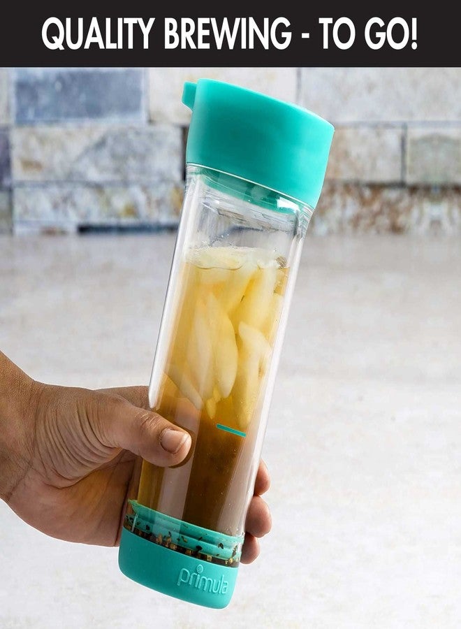 Primula Press & Go Iced Tea Brew Tumbler 16 oz, Teal - Image 2