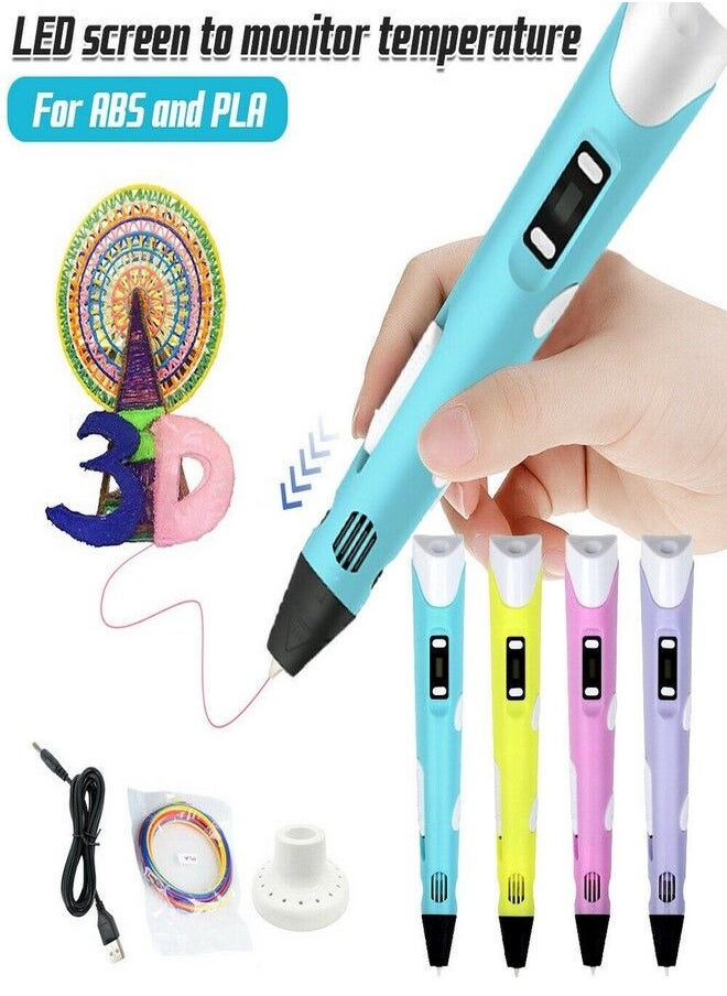 3D pen 3D Printing Pen With Adjustable Speed And Temperature (US Plug), GET A CUTE GIFT INSIDE :) :) :)  - Image 1