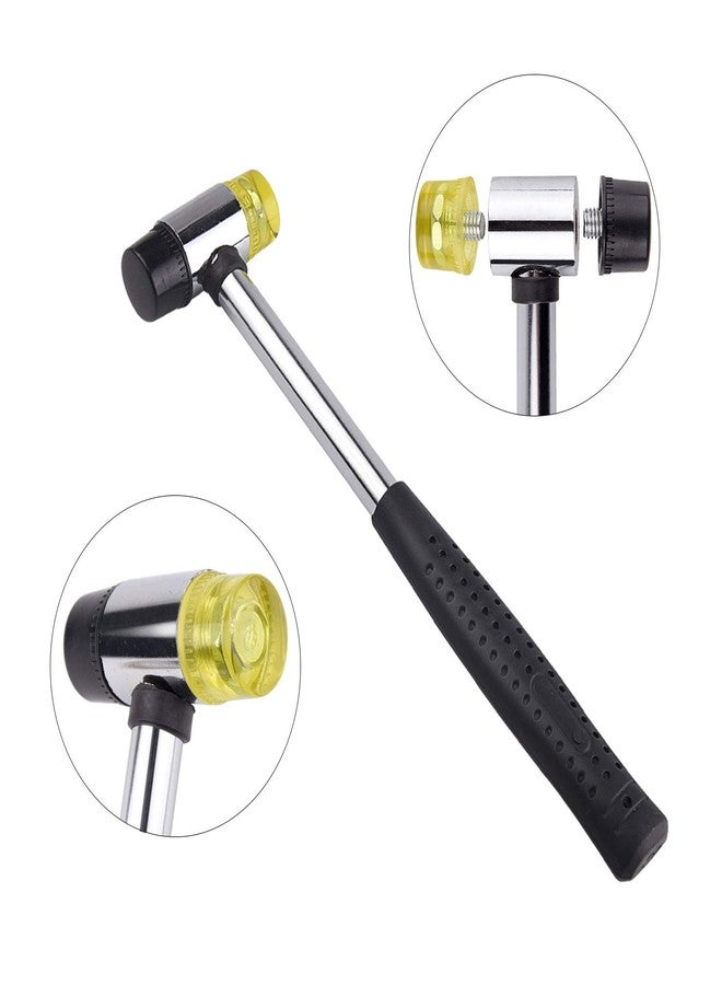 KUUQA Metal Ring Mandrel Ring Sizer, Ring Sizer Gauge Set, Rubber Hammer Mallet, Wood Ring Mandrel Adjuster Stick with 2 Piece Jewelry Polishing Cloths Jewelry Making Kit - Image 3