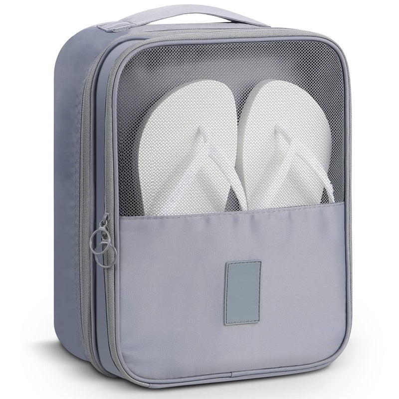 Storescent Compact Shoe Bag/Organizer/Pouch | Protect 3 Pairs of Shoes | Perfect for Travel and Daily Storage (Grey) - Image 1